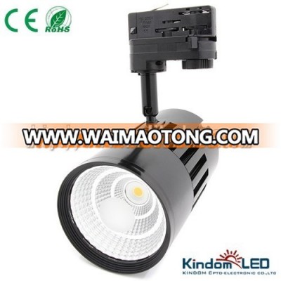 White/Black Housing 10W 20W 30W 40W 50W 60W COB Led Track Light with swing-amy 2 3 4 Wires